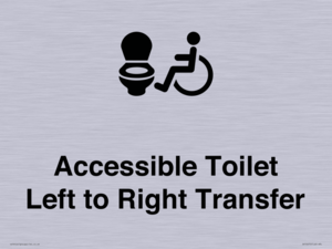 Accessible Toilet with Left to Right Transfer